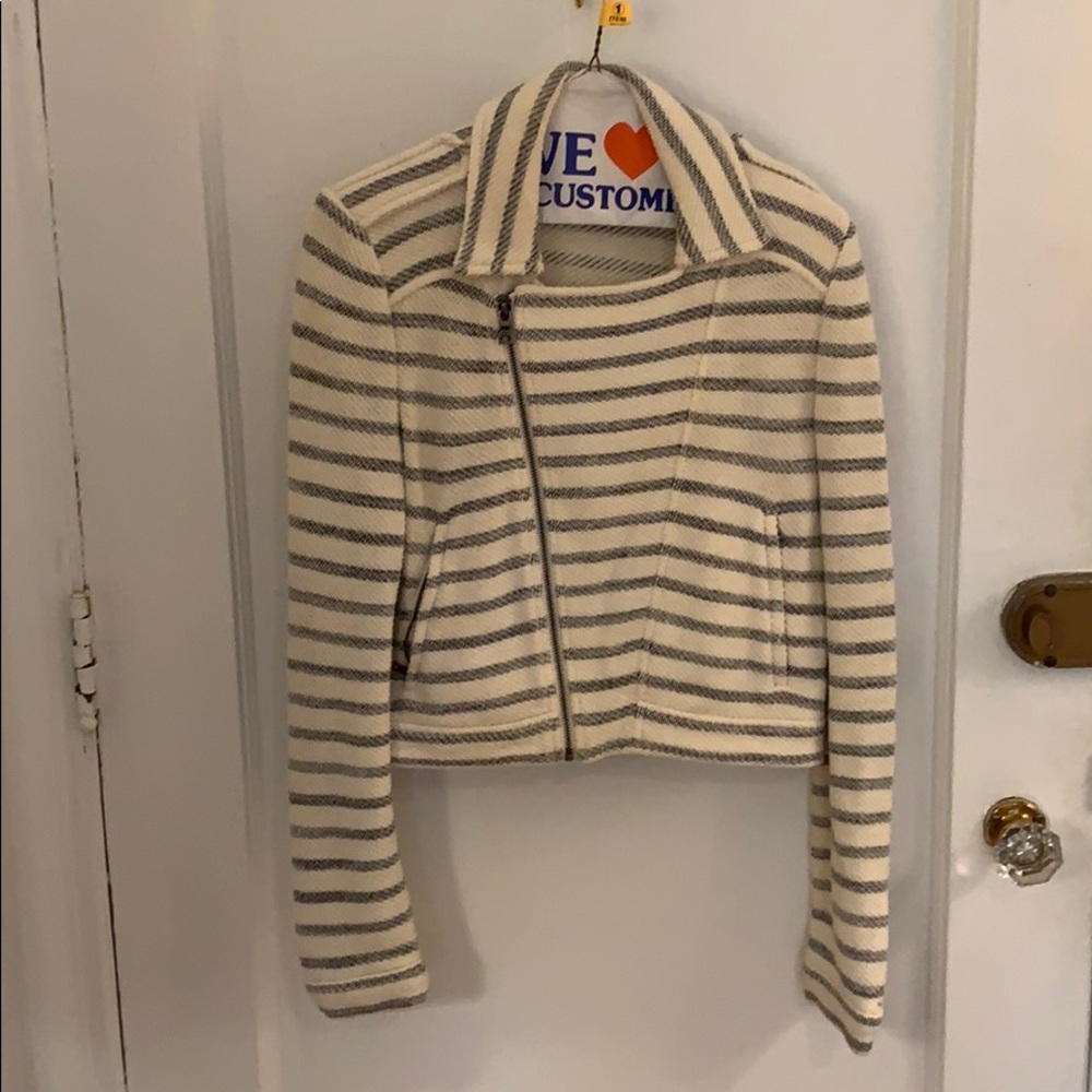 BCBG Cotton Sweater Jacket
